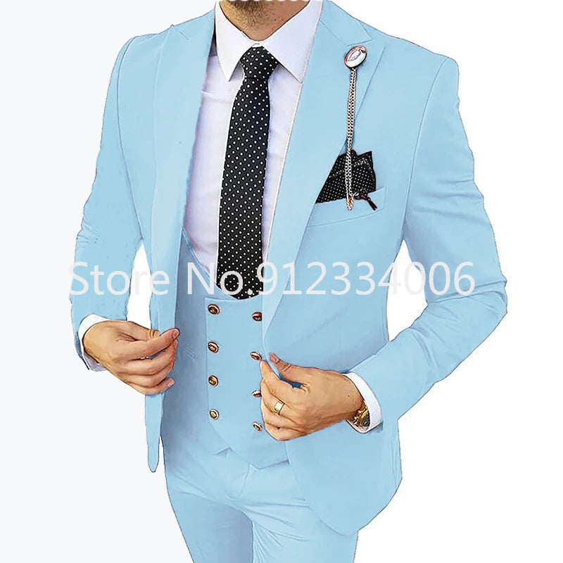 Formal Men 3 Piece Wedding Suit