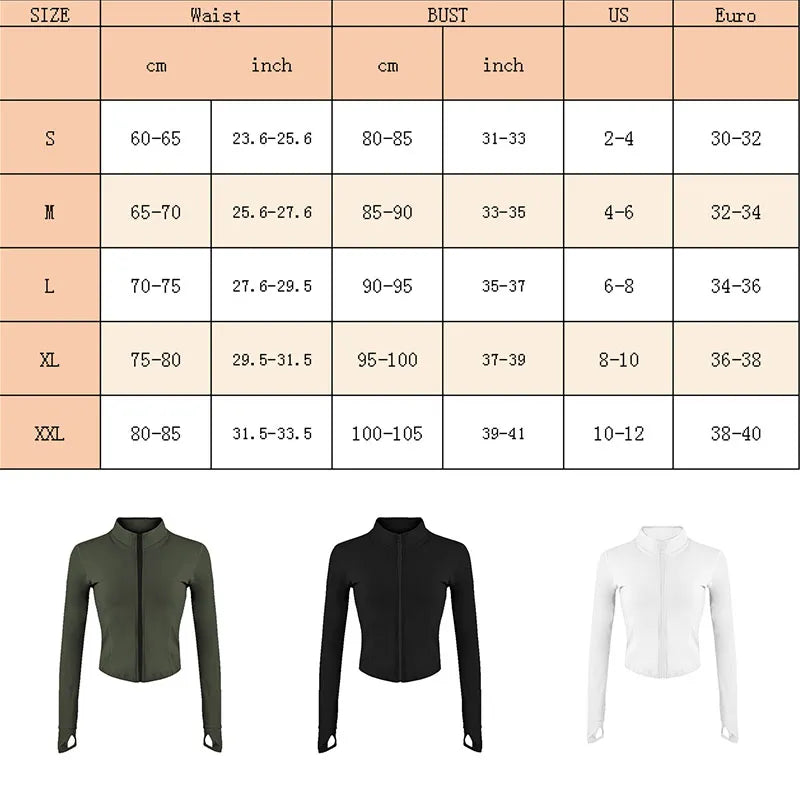 Full Zip-up Top Running Jackets