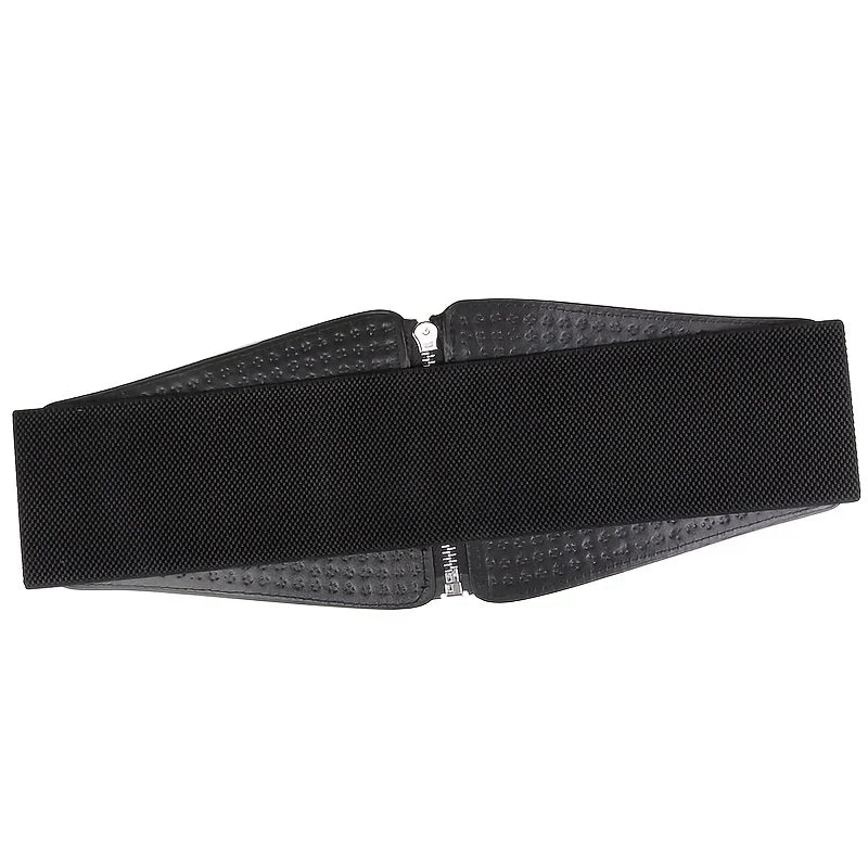 Wide Elastic Studded Belt