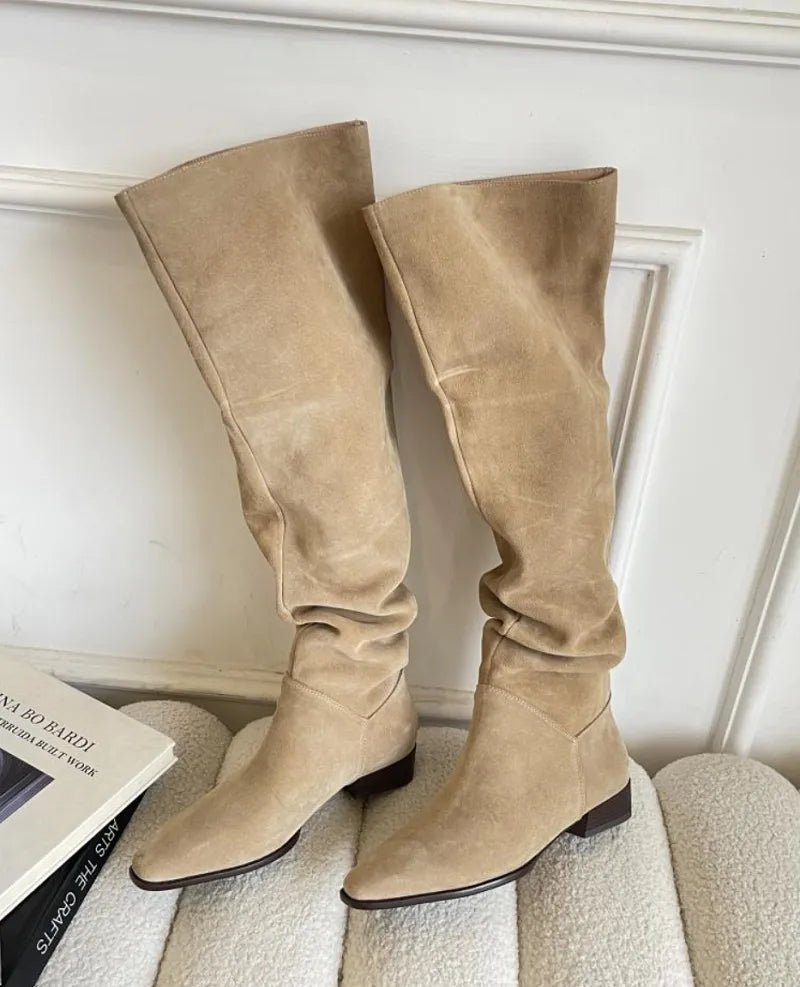 Wide Calf Spring Autumn Woman Boots