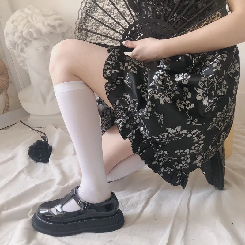 Woman Velvet Lolita Long Socks