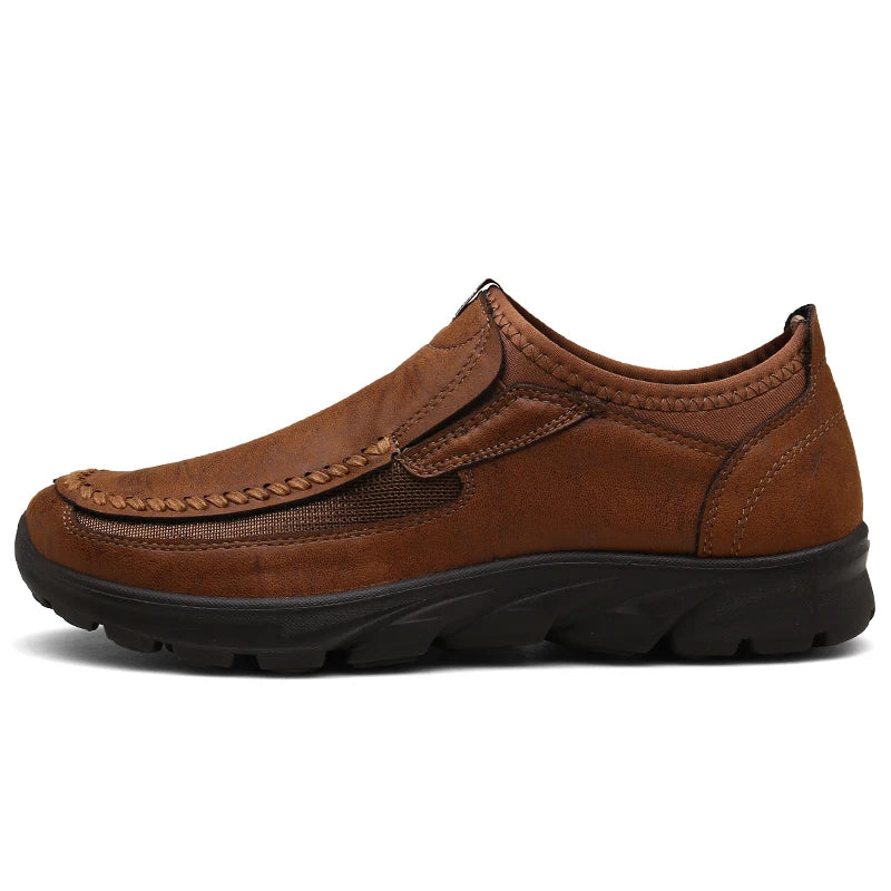 Men Loafers Moccasins Breathable Shoes