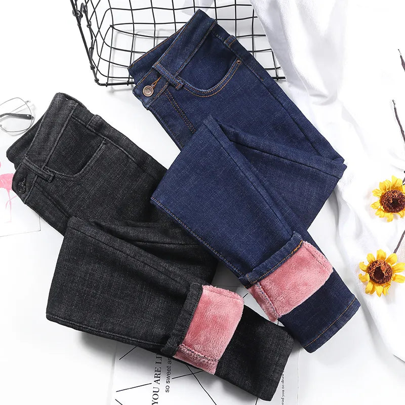 High Quality Jeans Thick Women Pants