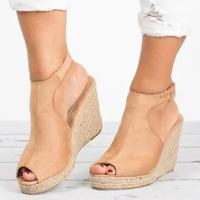 Plus Size Platform Sandals Wedges Shoes