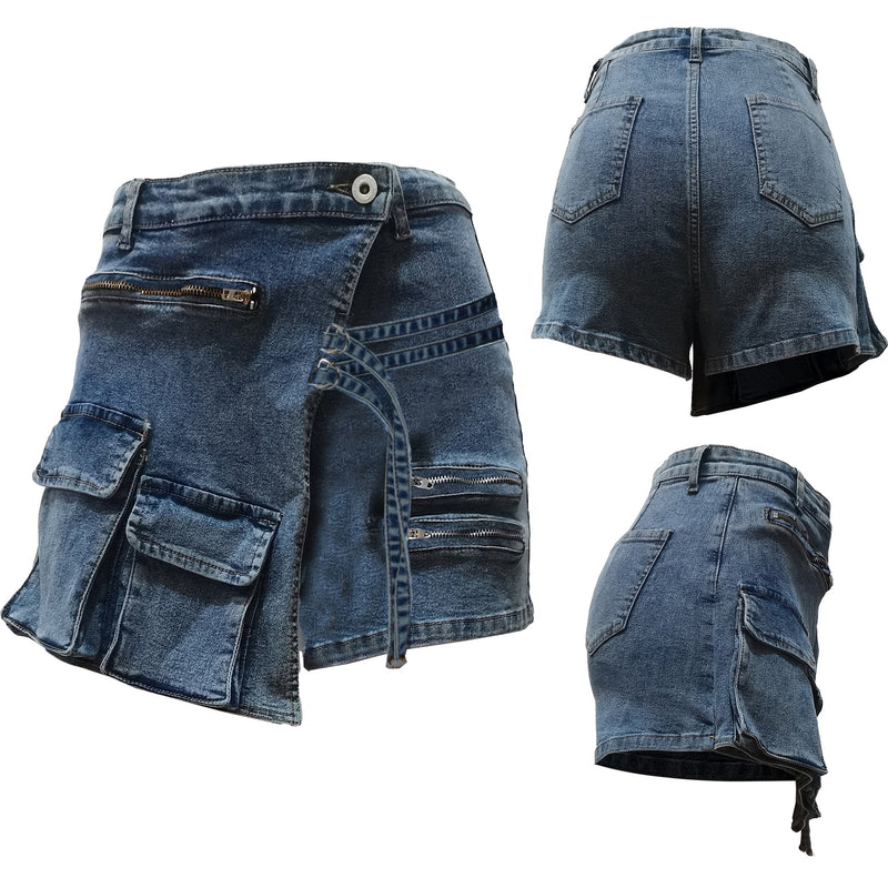 Mini Zipper Women Shorts Jean's