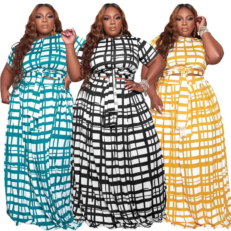 Plus Size Clothing Women Skirts Sets