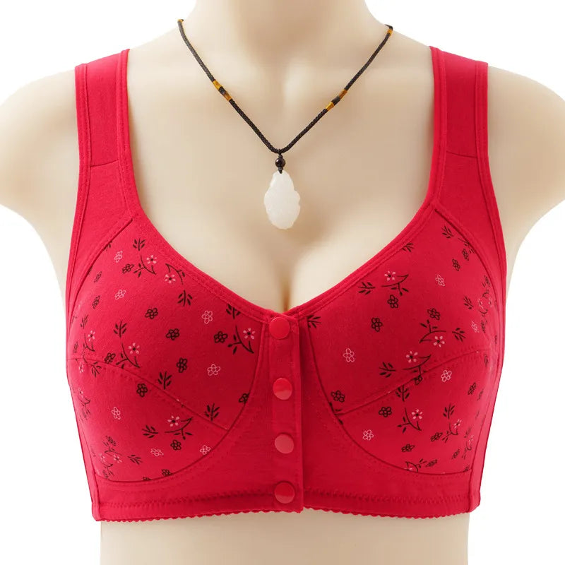 Charm Daisy Front Snaps Women Bra