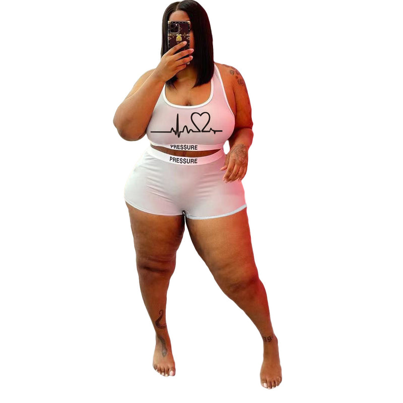 Women Shorts Plus Size Women's Set