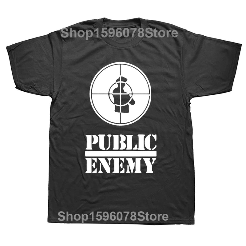 Public Short Sleeve Hip Hop T-Shirt