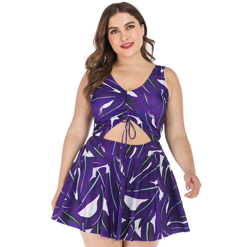 Women Plus Size One Piece Swimsuit