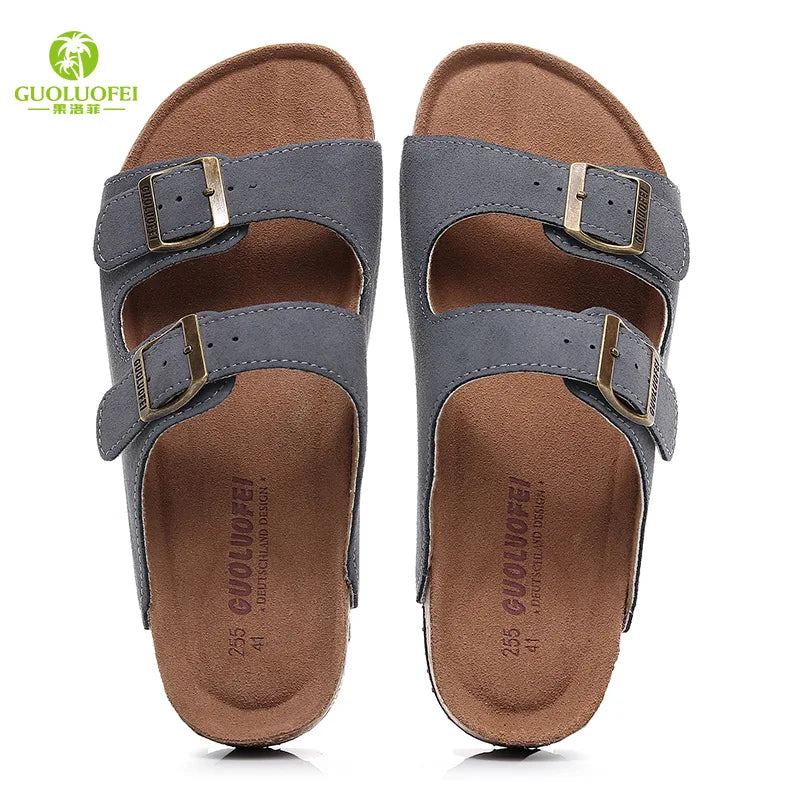 High Quality Classic Two Buckle Sandals