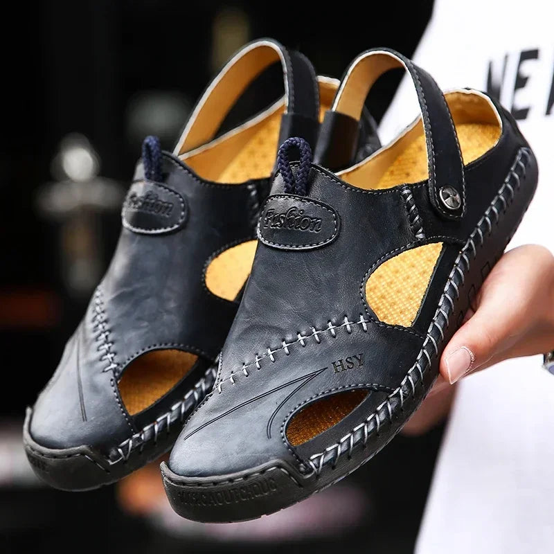 Summer Men Leather Sandals