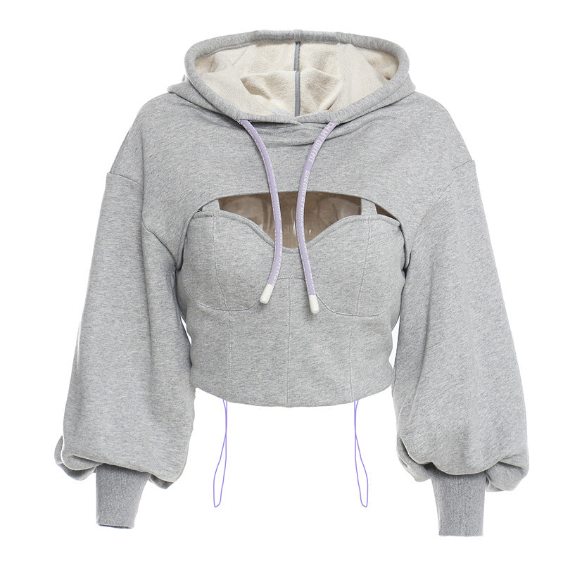 Sexy Women Long Sleeve Hoodie