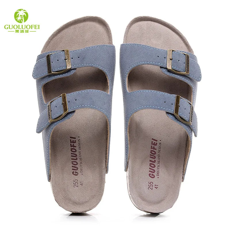 High Quality Classic Two Buckle Sandals