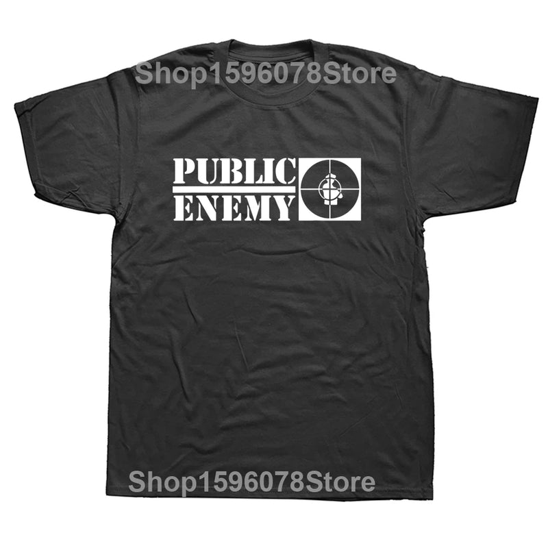 Public Short Sleeve Hip Hop T-Shirt