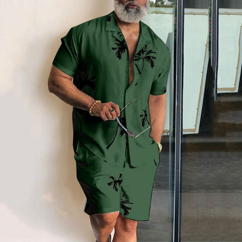M-3xl Summer Fashion Print Shirt Set