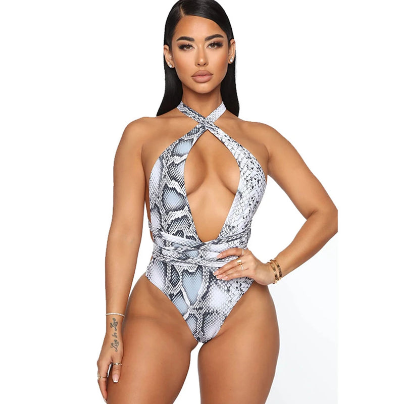 Sexy Print Beach Wear Swimming Suit