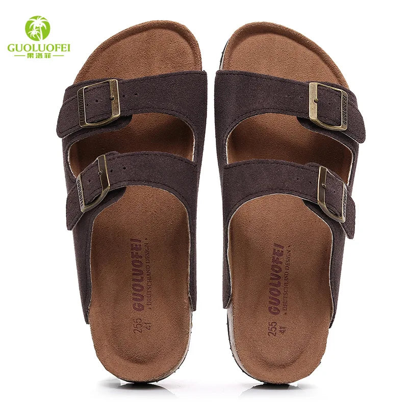 High Quality Classic Two Buckle Sandals