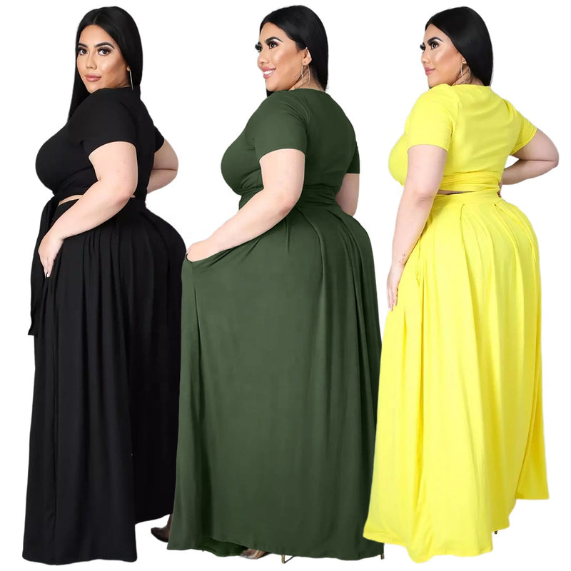 Women Tops 2 Piece Maxi Dress