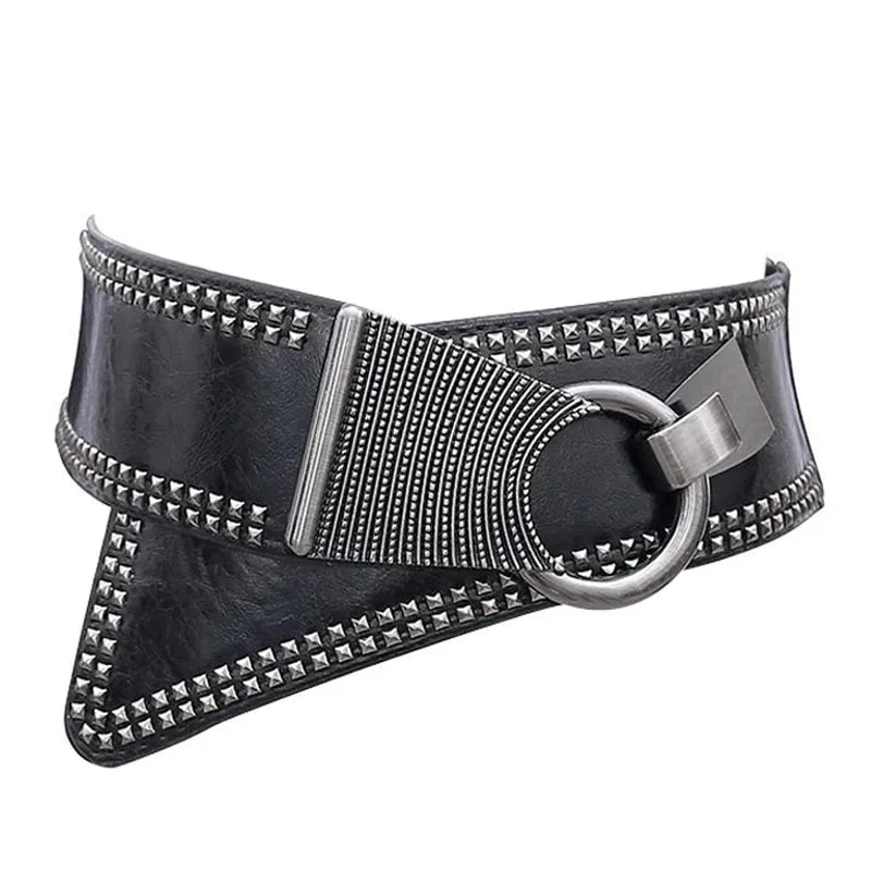 Fashion Punk Rocker Wide Belt