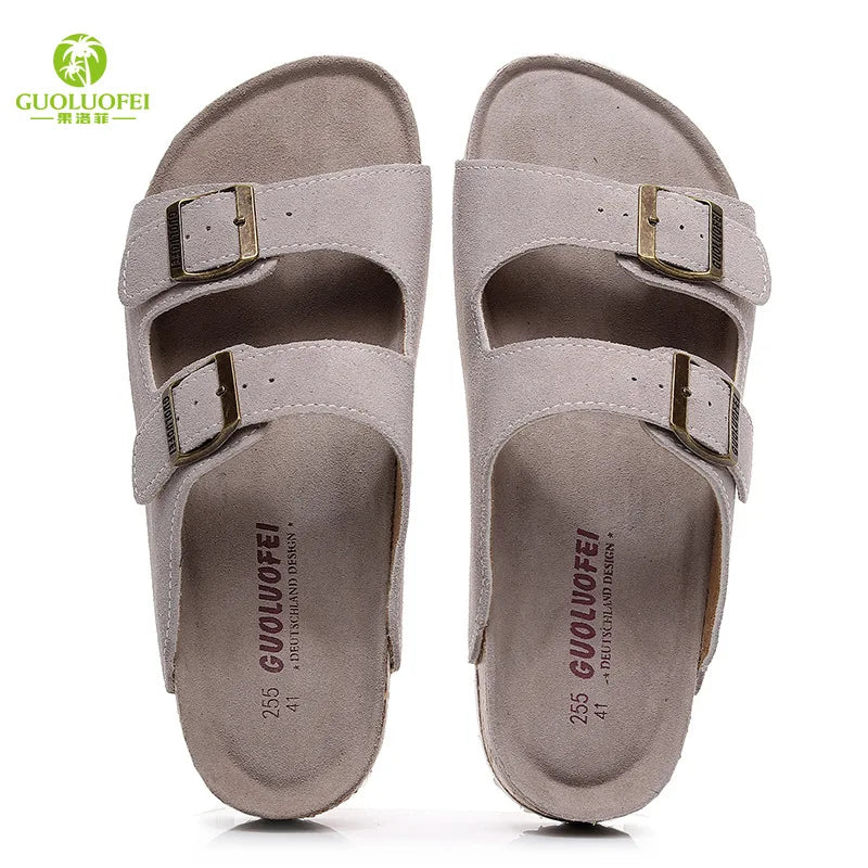 High Quality Classic Two Buckle Sandals