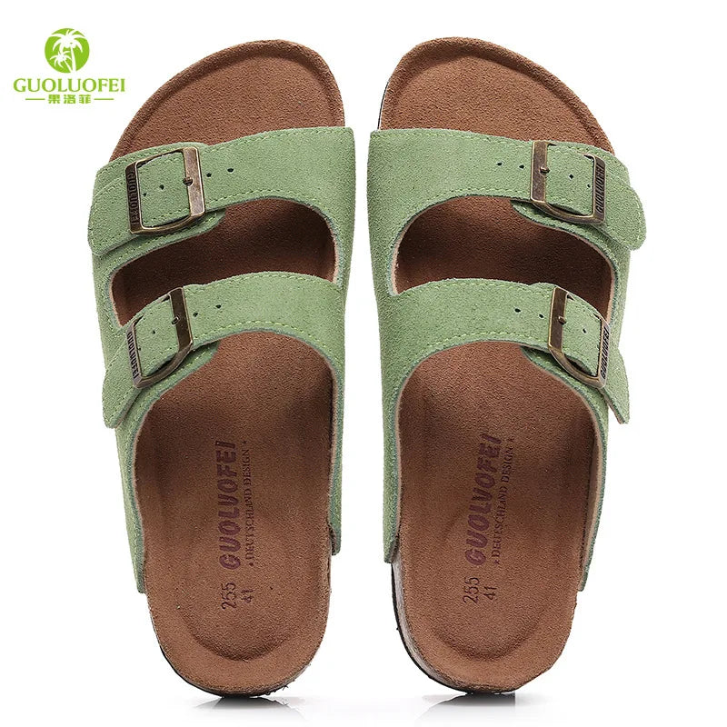 High Quality Classic Two Buckle Sandals