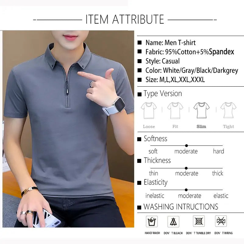 Fashion Men's Summer Cotton T-Shirt