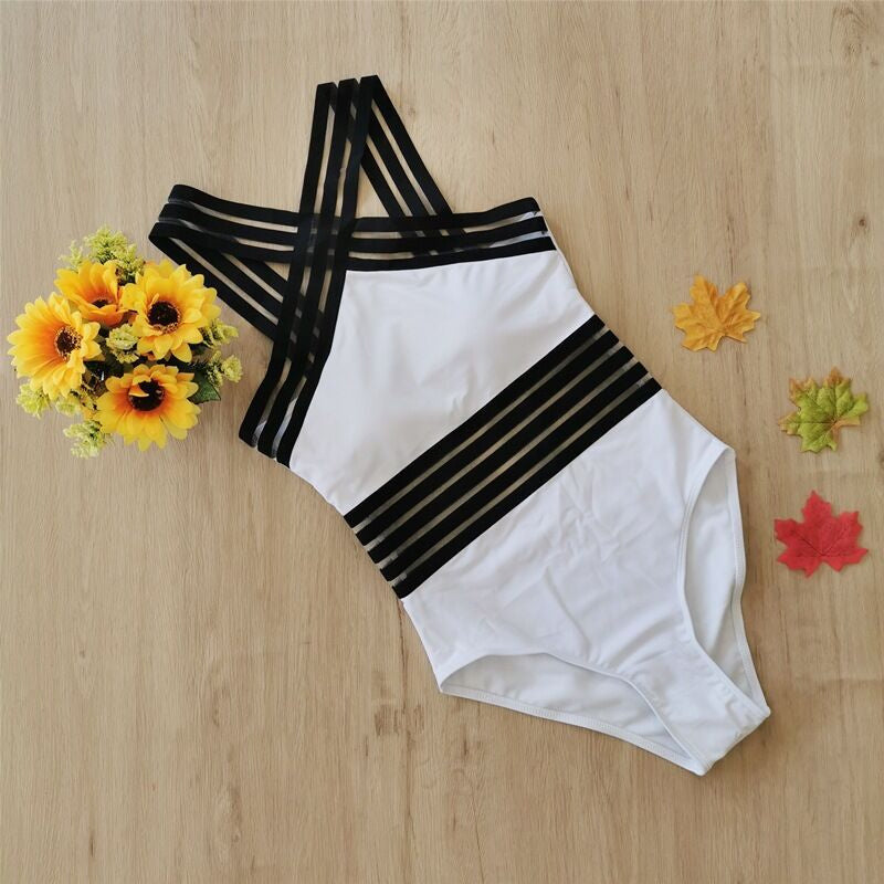 Sports One Piece Athletic Swimwear Suit