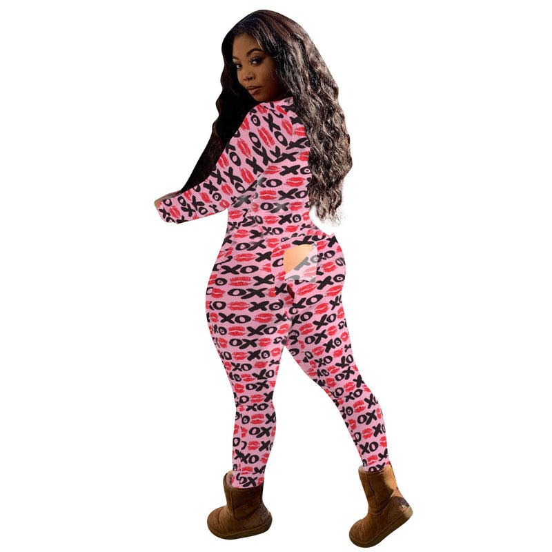 Women Sleepwear Onesie Flap Pajama