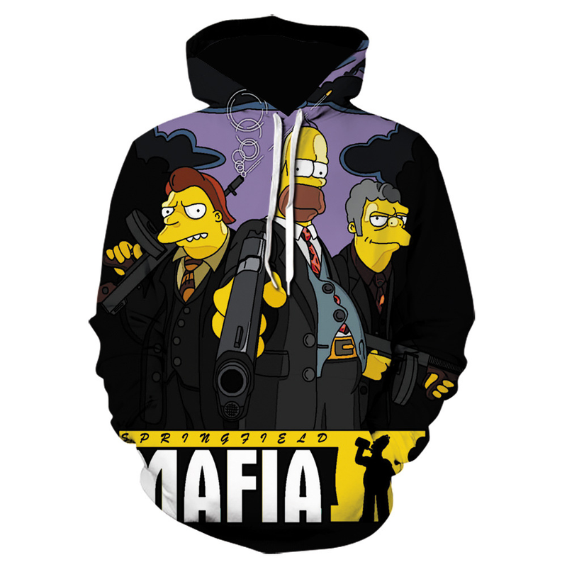 Men's Oversized Anime Hoodie