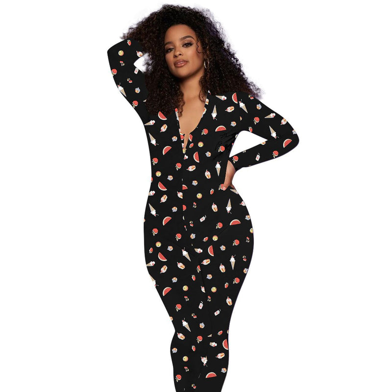 Women Sleepwear Onesie Flap Pajama