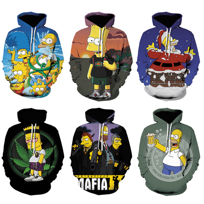 Men's Oversized Anime Hoodie