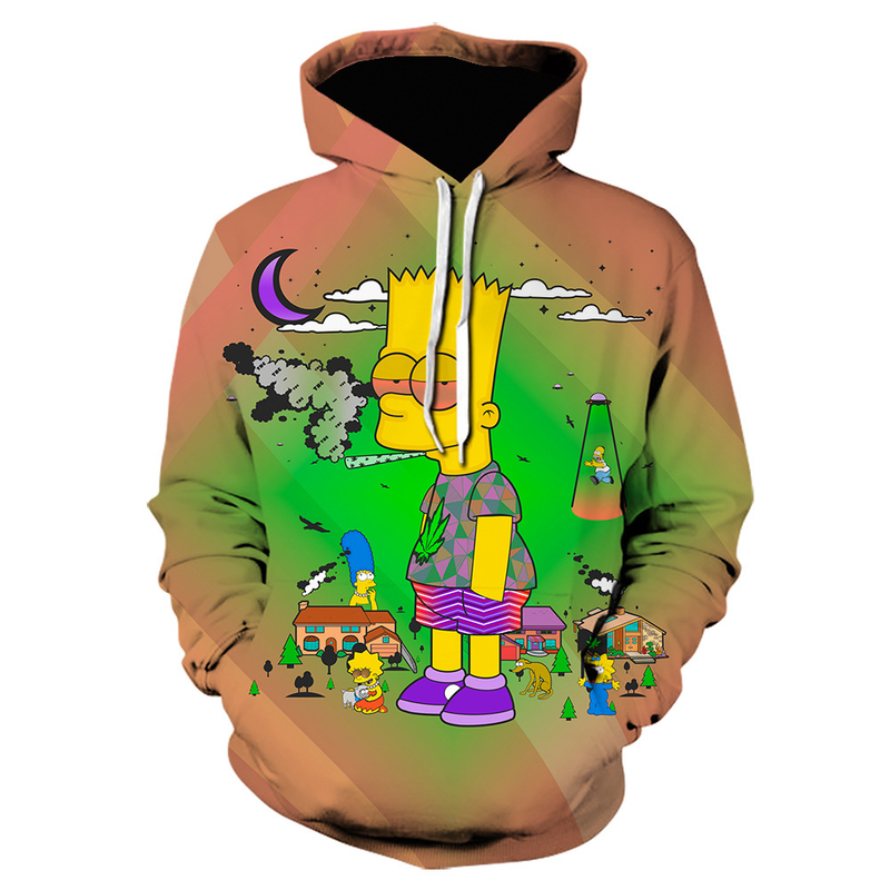 Men's Oversized Anime Hoodie