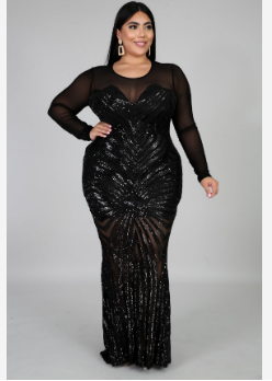 Plus Size Elegant Evening Dress