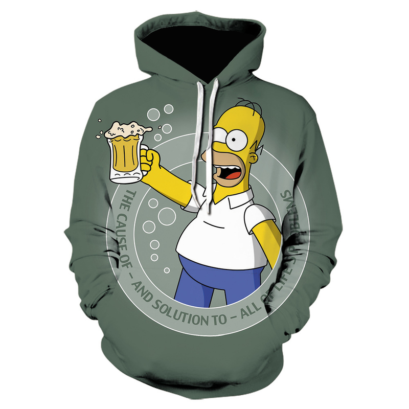 Men's Oversized Anime Hoodie