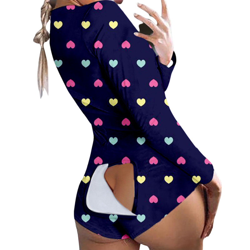 Women Sleepwear Onesie Flap Pajama