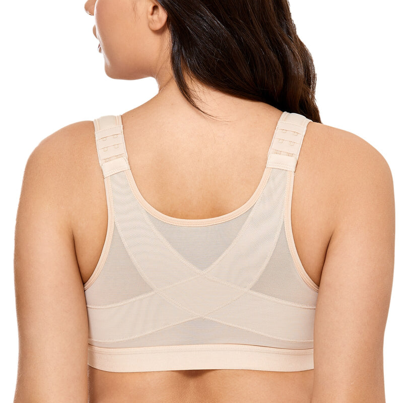 Front Closure Back Support Posture Bras