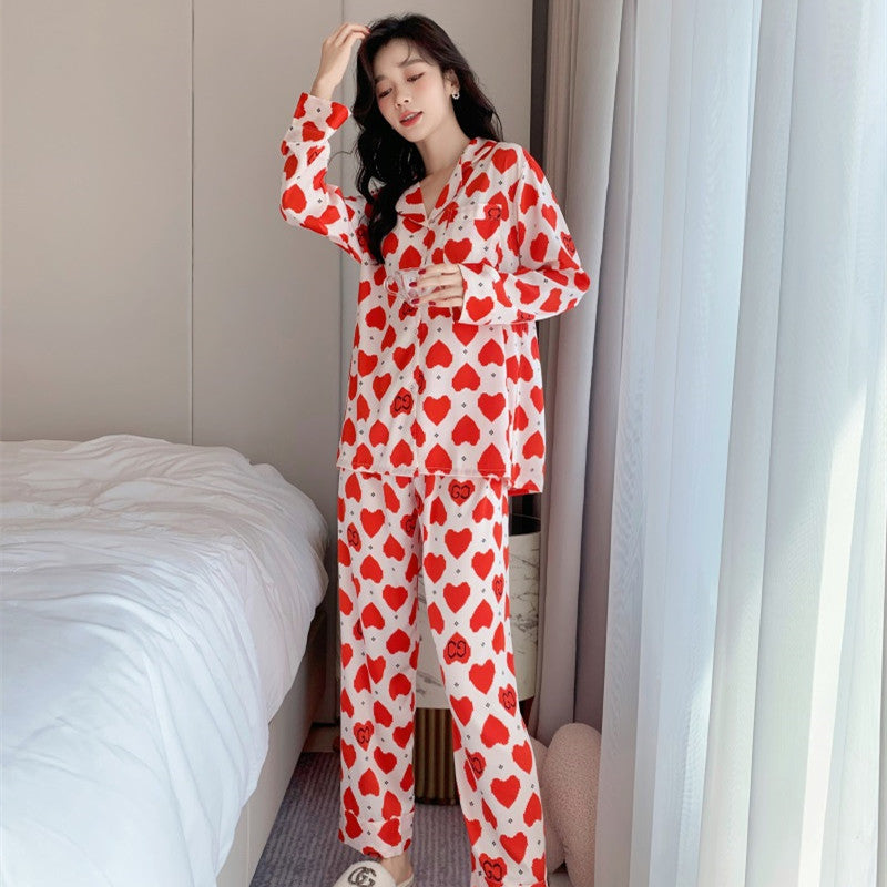 Two Piece Silk Sleepwear Pajama