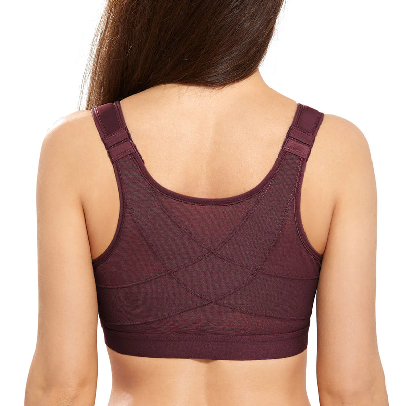 Front Closure Back Support Posture Bras