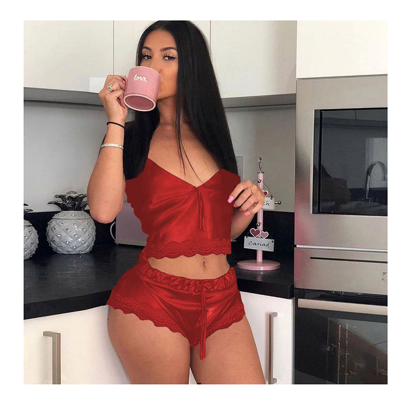 V-Neck Sexy Cute Lingerie Set