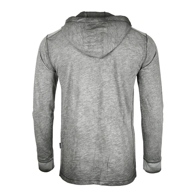 Vintage Long Sleeve Henley Hoodie