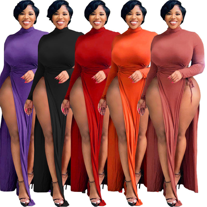 Bandage Long Dresses Plus Size