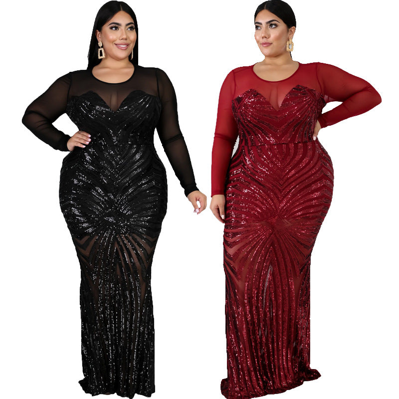 Plus Size Elegant Evening Dress