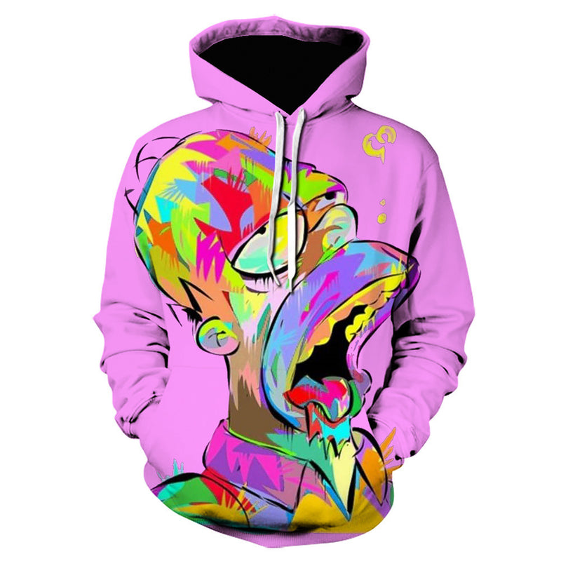 Men's Oversized Anime Hoodie