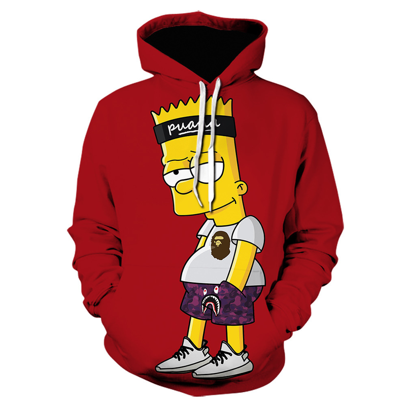 Men's Oversized Anime Hoodie