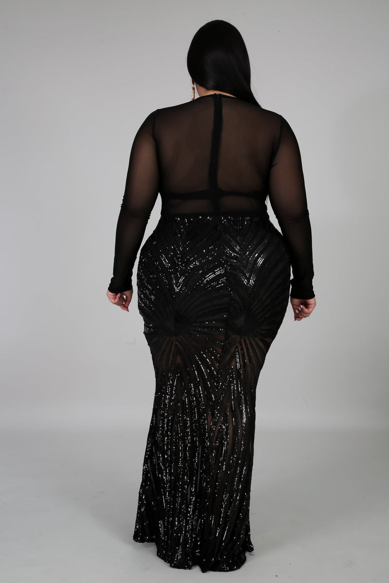 Plus Size Elegant Evening Dress