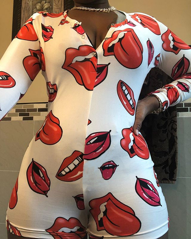 1 Piece Hot Printing Plus Size Jumpsuits